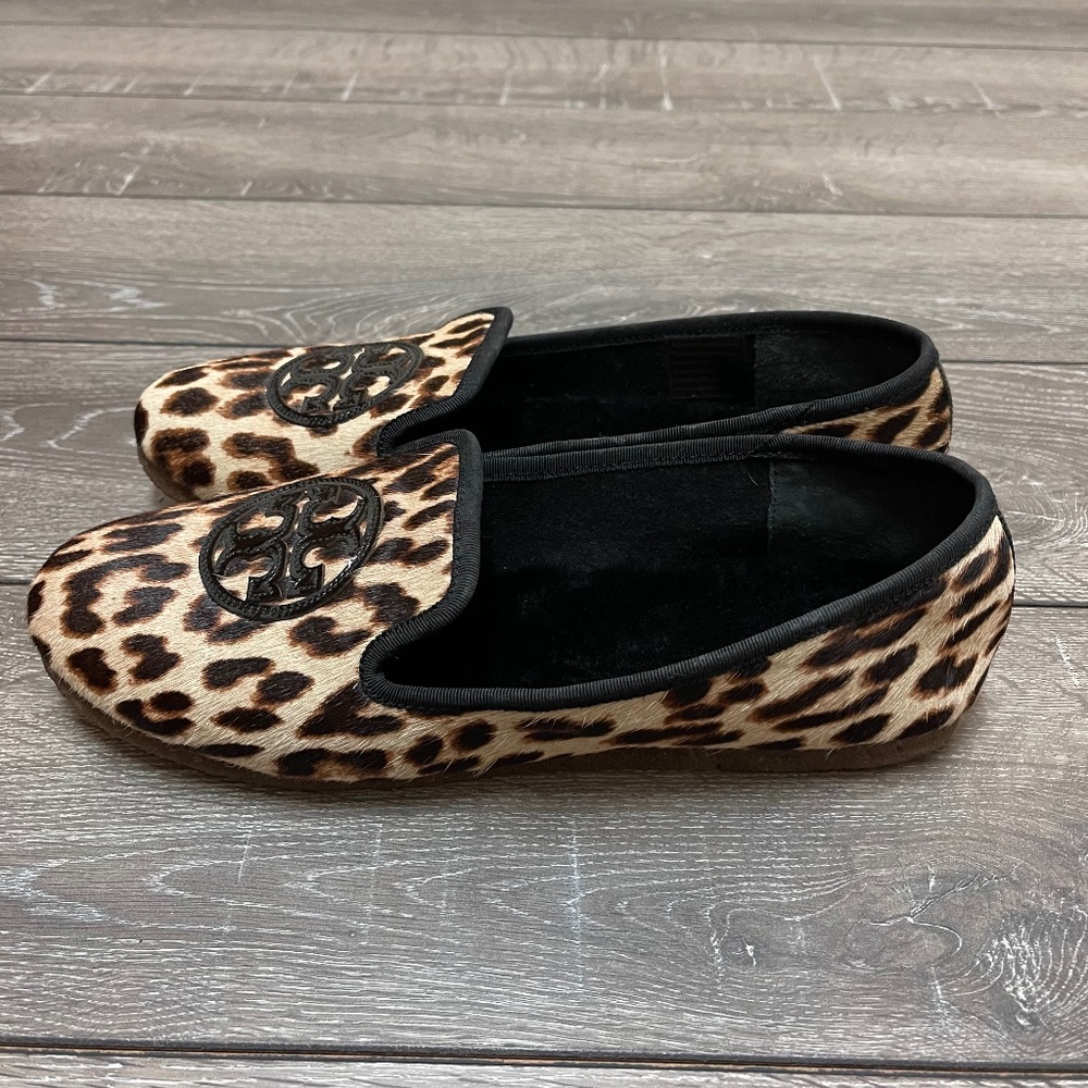 Tory Burch Leopard Print Calf Skin Loafer Women’s Size 11